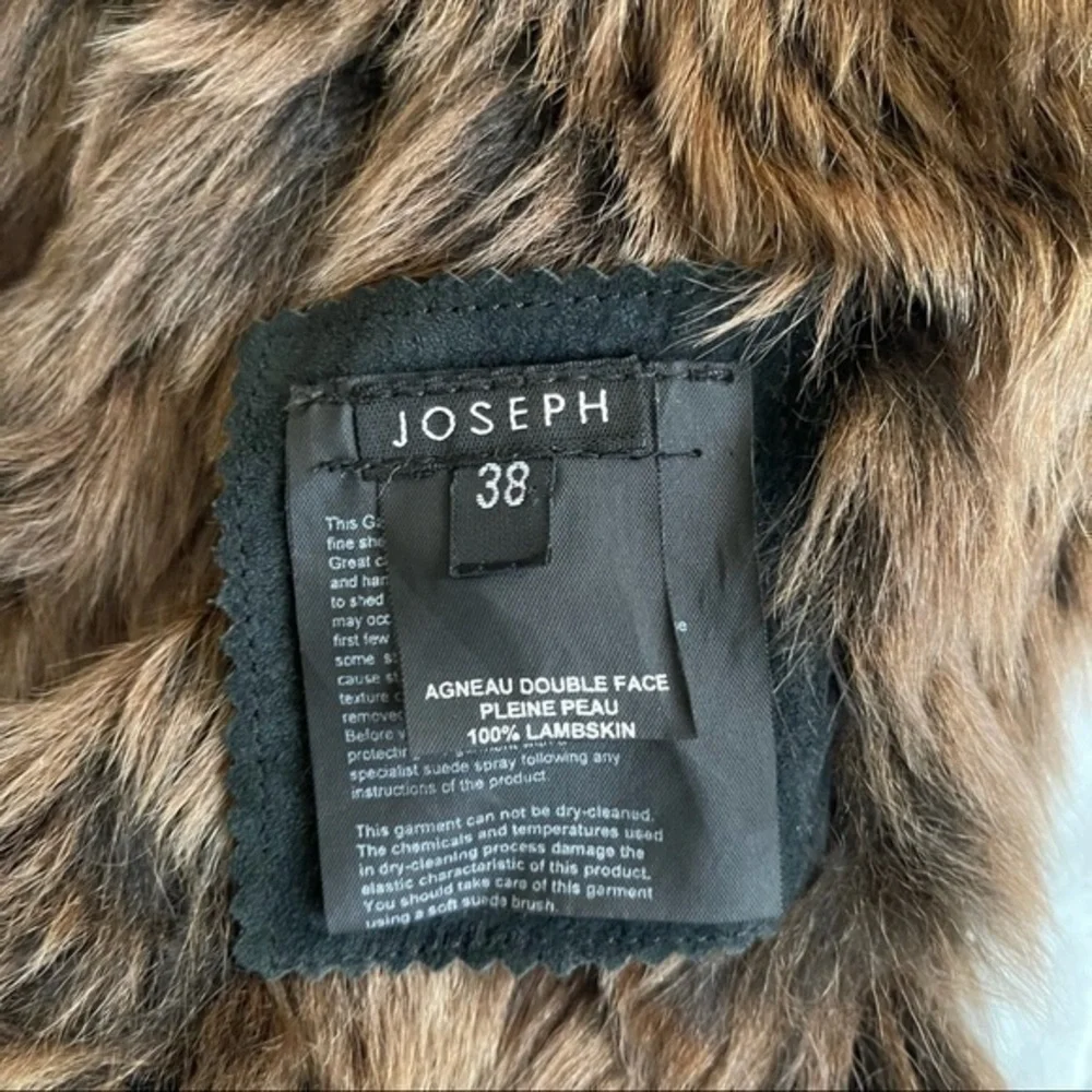 JOSEPH Womens Lambskin Vest Size 38 Eur